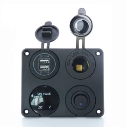  Kewig SP11 Πάνελ με Ψηφιακό Βολτόμετρο, 2 X USB, Αναπτήρα και Πλήκτρο (ON-OFF) (Θαλάσσια/ (Thumb 2)