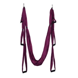  Kepeak Aerial Swing Anti-Gravity Silk Αιώρα με λαβές Yoga και Pilates (Purple) (Thumb 2)