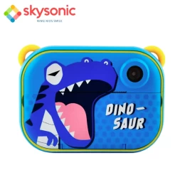  Skysonic Instant Kids Camera με θερμικό εκτυπωτή και εφαρμογή WiFi (Μπλε Δεινοσαυράκι) (Thumb 1)