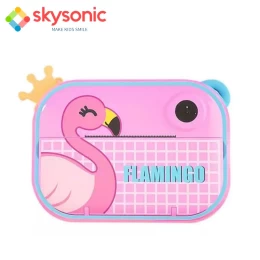  Skysonic Instant Kids Camera με θερμικό εκτυπωτή και εφαρμογή WiFi (Ροζ Φλαμίνγκο) (Thumb 1)