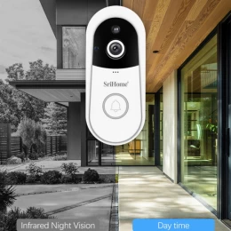  Srihome DH004-4MP Ασύρματο IP Κουδούνι Πόρτας με Κάμερα και WiFi 1080P (Thumb 2)