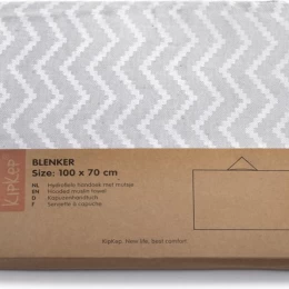  KipKep Blenker Βαμβακερή Πετσέτα Μπάνιου με Κουκούλα 100X70 – Υδρόφιλη Έξτρα Απορροφητική (Thumb 4)