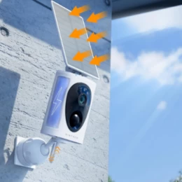  Virtavo Solarflask Κάμερα Παρακολούθησης WiFi 2K με ΑΙ, Ηλιακό Πάνελ, Μπαταρία και Αμφίδρ (Thumb 2)