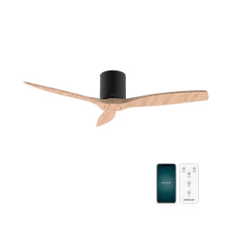 ENERGYSILENCE AERO 5500 AQUA BLACK&LIGHTWOOD CONNECTED 08520 Ανεμιστήρας Οροφής Wi-Fi IP44 (Thumb 1)
