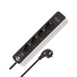 Πολύπριζο 4 θέσεων με 2 x USB-C και διακόπτη BRENNENSTUHL 1153240126 Ecolor λευκό (Thumb 1)