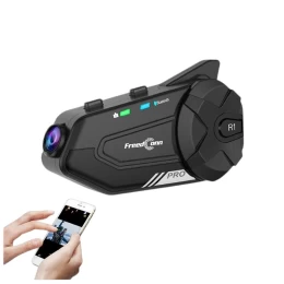  FreedConn R1 Pro Κάμερα Πορείας 2K/WiFi Αναμετάδοση/Ενδοεπικοινωνία Μονή για Κράνος Μηχαν (Thumb 2)