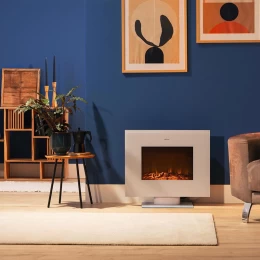 READYWARM 2700 DESIGN FLAMES WHITE 05832 Ηλεκτρικό Τζάκι Επιτοίχιο/επιδαπέδιο 2000W με Τηλ (Thumb 2)
