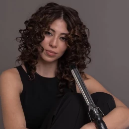 SALON CURL 32 Επαγγελματικό Ψαλίδι Μαλλιών 32 mm για μπούκλες με Πλάκες Τιτανίου (Thumb 4)