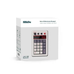  8BitDo Retro 18 Mechanical Numpad 2.4G/USB/Bluetooth (PBT Keycaps/Hot-Swappable/Mechanica (Thumb 4)