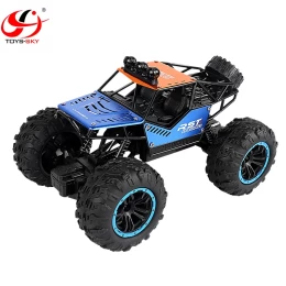  ToySky Rover R/C Τηλεκατευθυνόμενο Off-Road Stunt Αυτοκίνητο Αναρρίχησης 1:18 (4WD/Αντικραδασμικό/LED) Μπλε