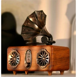  Old Street Audio AS36 Vintage Ασύρματο Ηχείο Ξύλινο (2x5W/Μπαταρία 1800mAh/Bluetooth 5.4/ (Thumb 2)