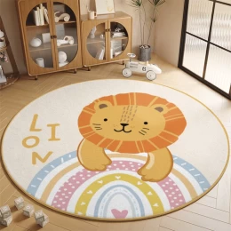  Giggles & Co. Στρογγυλό Παιδικό Play Rug “Lion Laughs” – Μαλακό 3εκ. (Ø120 εκ.) (Thumb 2)