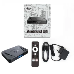 X96Q Pro+ 4GB/64GB Android TV Box 8K Wi-Fi (Android 14, Gigabit Ethernet, BT 5.0, H728 Oc (Thumb 1)