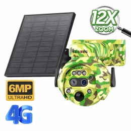  Sectec ST-515 Διπλη Κάμερα Κυνηγιού  4G με 12x Ζουμ, Bluetooth και Πάνελ 3W (6MP/Bluetoot (Thumb 1)