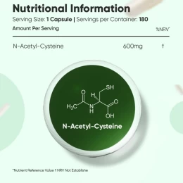 N-Acetyl Cysteine Ν-ακετυλοκυστεΐνη 600mg, 180 Κάψουλες Weightworld (Thumb 5)