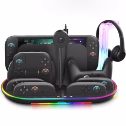  Βάση Φόρτισης Switch 2 Multifunctional με Ψύξη, RGB & Φόρτιση 4 Χειριστηρίων JYS NS2322 Μ (Thumb 3)