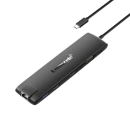  Lemorele TC96 Docking Station 13-σε-1 USB-C Hub 3 Οθονών (Dual 4K HDMI + VGA) Gigabit Eth (Thumb 1)
