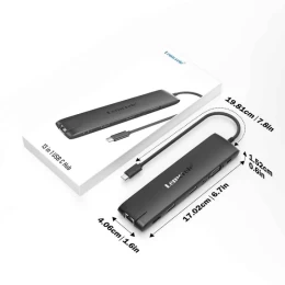  Lemorele TC96 Docking Station 13-σε-1 USB-C Hub 3 Οθονών (Dual 4K HDMI + VGA) Gigabit Eth (Thumb 4)