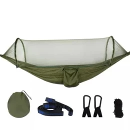 Kepeak Αιώρα Μονή με Κουνουπιέρα Αυτόματη 250x120cm - Xακί MNGG007 (Thumb 1)