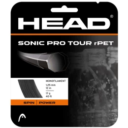SONIC PRO TOUR 1.25mm/12m BLACK ΧΟΡΔΗ TENNIS HEAD