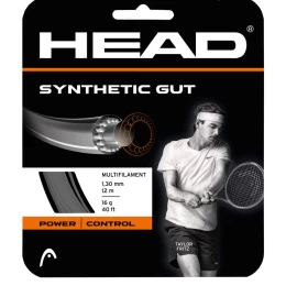 SYNTHETIC GUT 16 1.34mm/12m BLACK ΧΟΡΔΗ TENNIS HEAD
