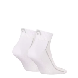 SOCKS TENNIS 2P PERFORMANCE QUARTER WHITE TENNIS HEAD (Thumb 2)