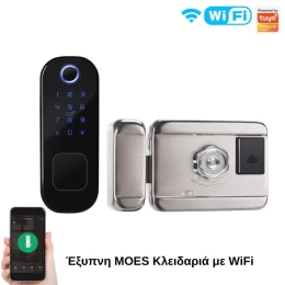  Moes WDL-R5-2 Έξυπνη Κλειδαριά WiFi Συρόμενων Θυρών για όλες τις πόρτες (Ξεκλείδωμα με: F (Thumb 2)