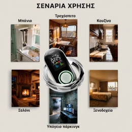  MOES Αυτόνομος Ανιχνευτής Mονοξειδίου του Άνθρακα και Διαρροής Αερίου 5-σε-1 (LCD και Bac (Thumb 3)