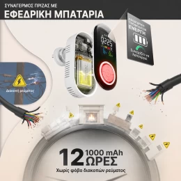  MOES Αυτόνομος Ανιχνευτής Μονοξειδίου Άνθρακα Plug-In 3-σε-1 (LED, Θερμοκρασία/Υγρασία, B (Thumb 4)