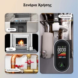  MOES Αυτόνομος Ανιχνευτής Μονοξειδίου & Φυσικού Αερίου Plug-In 4-σε-1 με Alarm (Thumb 5)