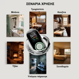  MOES Αυτόνομος Ανιχνευτής Μονοξειδίου & Φυσικού Αερίου Plug-In 4-σε-1 με LCD (Thumb 3)