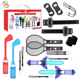  JYS NS241 Mega Bundle για Nintendo Switch και OLED (Σπαθί/Τέννις/Γκολφ/Small Grip/Leg Strap/Dancing Strap)