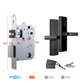  MOES Smart Door Lock WiFi/Zigbee με Fingerprint & Remote Unlock (Thumb 2)