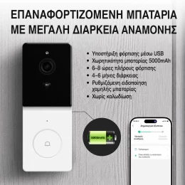  MOES Smart WiFi Video Doorbell Camera με 2-Way Audio & Νυχτερινή Λήψη (Thumb 2)