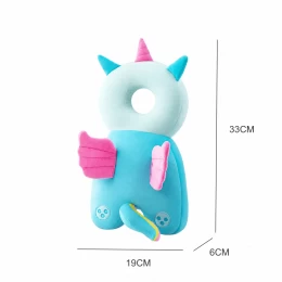  Giggles and Co. Προστατευτικό Μαξιλάρι Κεφαλιού Μωρού Blue Unicorn Velvet (5 έως 48 μηνών (Thumb 3)