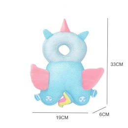  Giggles and Co. Προστατευτικό Μαξιλάρι Κεφαλιού Μωρού Blue Unicorn Mesh (5 έως 48 μηνών) (Thumb 2)