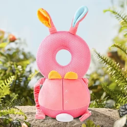  Giggles and Co. Προστατευτικό Μαξιλάρι Κεφαλιού Μωρού Pink Bunny Mesh (5 έως 48 μηνών) (Thumb 2)