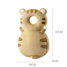  Giggles and Co. Προστατευτικό Μαξιλάρι Κεφαλιού Μωρού Brown Tiger Velvet (5 έως 48 μηνών) (Thumb 3)