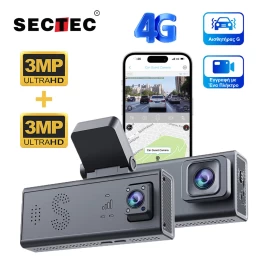 Sectec CC09 Διπλή 4G Κάμερα Ασφαλείας Αυτοκινήτου με GPS, Radar, Live Video & Ειδοποίηση  (Thumb 2)