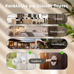  MOES Smart Door Lock με Δακτυλικό Αποτύπωμα & Κωδικό Bluetooth (Thumb 4)