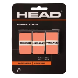 PRIME TOUR REGULAR 3X SN SALMON OVERGRIP TENNIS HEAD