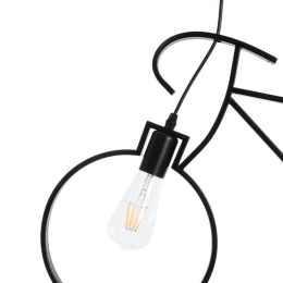 Bike Light - Κρεμαστό Δίφωτο Φωτιστικό E27 Industrial Μέταλλο Μαύρο Μοντέρνο Design - Μ67  (Thumb 6)