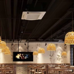Bamboo Light - Κρεμαστό Μονόφωτο E27 Boho Μπαμπού Φυσικό Πλέγμα - Μ35 x Π35 x Υ22cm (Thumb 7)