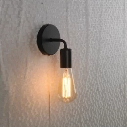 Urban Minimal - Επιτοίχιο Μονόφωτο E27 Μοντέρνο Μέταλλο Μαύρο Minimal - Μ10 x Π7 x Υ16cm (Thumb 5)