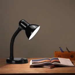 Flexi Desk Black - Επιτραπέζιο Μονόφωτο E27 Μοντέρνο Μέταλλο Μαύρο Καμπάνα - Μ12 x Π12 x Υ (Thumb 10)
