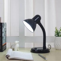 Flexi Desk Black - Επιτραπέζιο Μονόφωτο E27 Μοντέρνο Μέταλλο Μαύρο Καμπάνα - Μ12 x Π12 x Υ (Thumb 6)