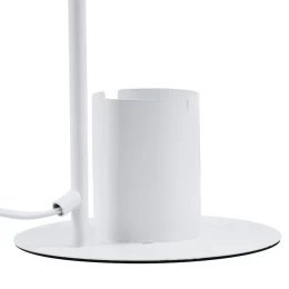 Focus Desk White - Επιτραπέζιο Μονόφωτο E27 Μοντέρνο Μέταλλο Λευκό Καμπάνα - Μ12 x Π15 x Υ (Thumb 5)