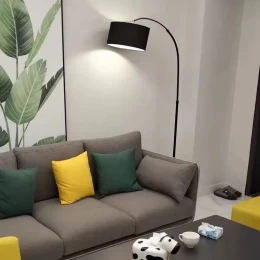 Arc Elegance - Επιδαπέδιο Μονόφωτο E27 Μοντέρνο Μέταλλο - Ύφασμα Μαύρο Καμπάνα - Μ38 x Π38 (Thumb 9)