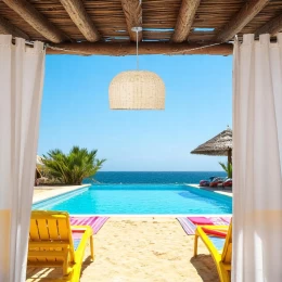 Summer Breeze - Κρεμαστό Μονόφωτο E27 Boho Rattan Φυσικό Καμπάνα - Μ50 x Π50 x Y34cm (Thumb 10)