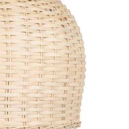 Summer Breeze - Κρεμαστό Μονόφωτο E27 Boho Rattan Φυσικό Καμπάνα - Μ50 x Π50 x Y34cm (Thumb 4)